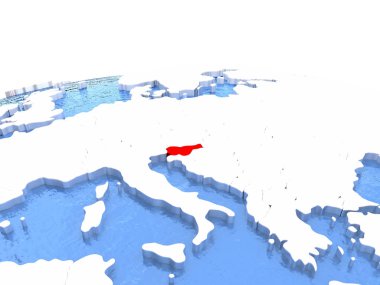 Slovenya haritası Dünya üzerinde