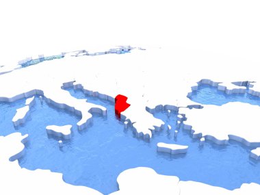 Arnavutluk Haritası dünya üzerinde