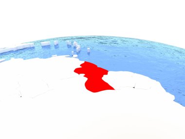 Guyana Haritası dünya üzerinde