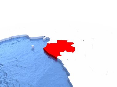 Gabon Haritası dünya üzerinde