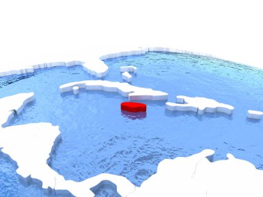 Jamaika Haritası dünya üzerinde