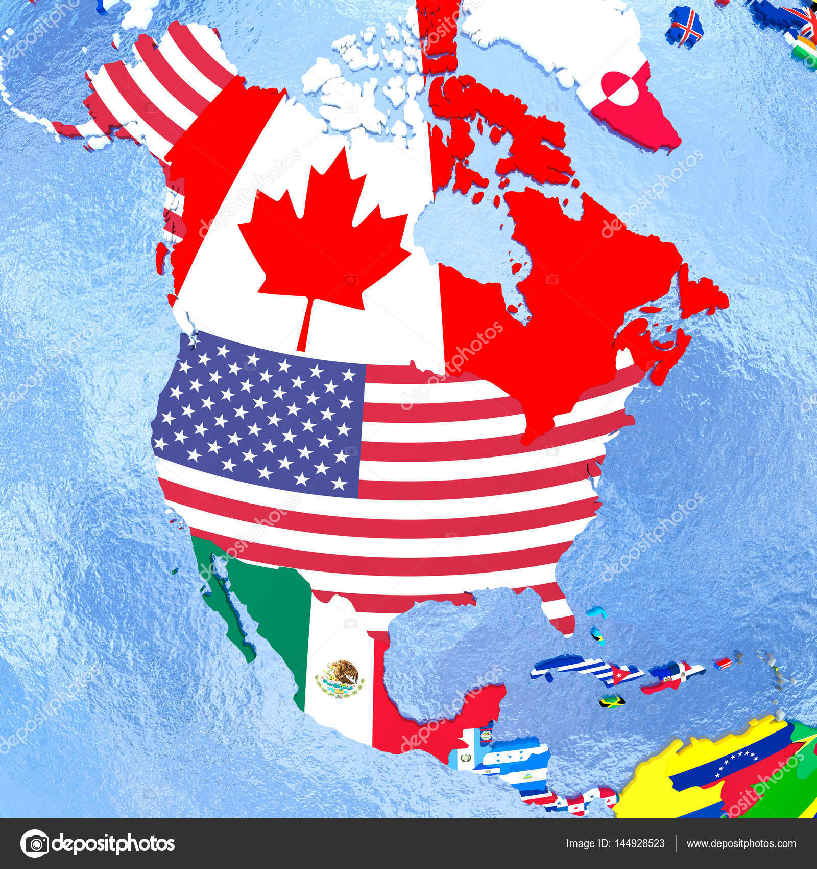 Flagge Nordamerika Flagge Nordamerika