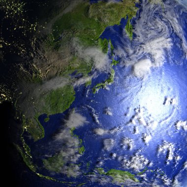 Australasia gerçekçi modeli bir dünya