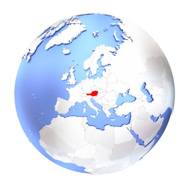 Avusturya metalik Globe izole
