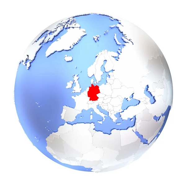 Almanya metalik Globe izole