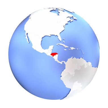 Honduras metalik Globe izole