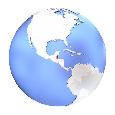 Belize metalik Globe izole