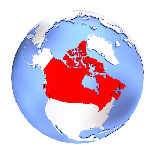절연 된 금속 지구에 캐나다 — 스톡 사진