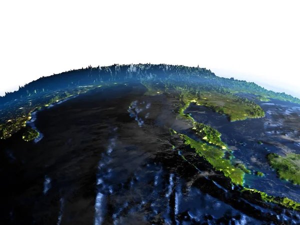 Indonezia pe Pământ - fundul vizibil al oceanului — Fotografie, imagine de stoc