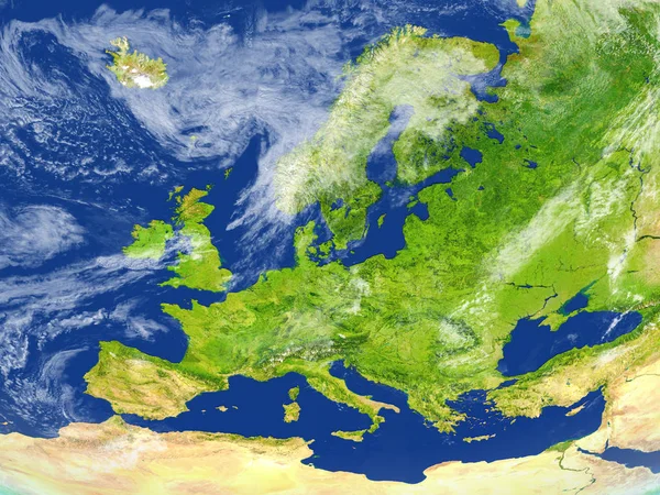 Evropa na planetě Zemi — Stock fotografie