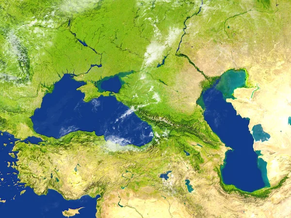Кавказ на планете Земля — стоковое фото