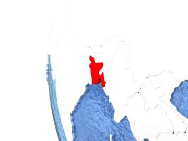 Bangladeş dünya üzerinde