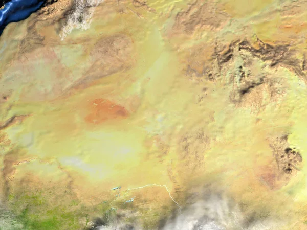 Sahara sulla Terra - fondo oceanico visibile — Foto Stock