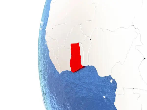 地球上のガーナ — ストック写真