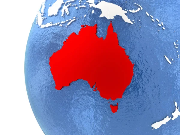 Australia su Globe — Foto Stock