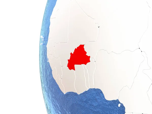 Burkina faso na świecie — Zdjęcie stockowe