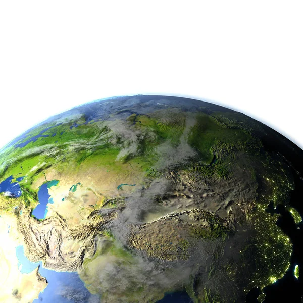 Центральная Азия на Земле — стоковое фото