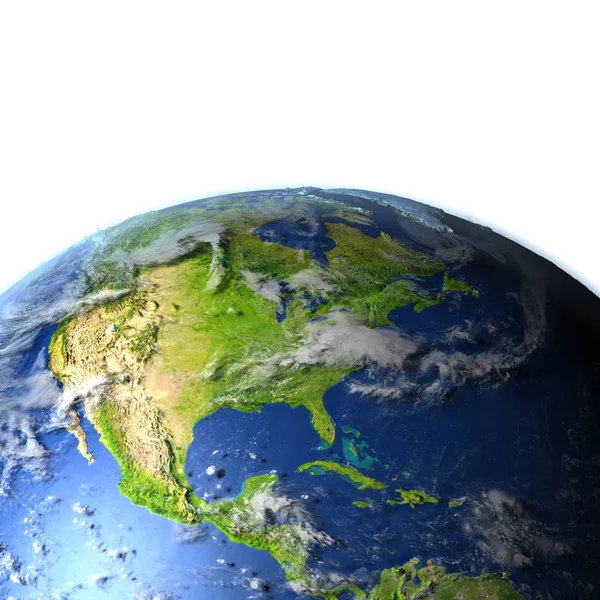 Orta ve Kuzey Amerika Planet Earth — Stok fotoğraf