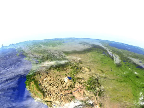 California pe modelul realist al Pământului — Fotografie, imagine de stoc