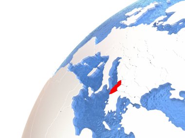 Arnavutluk mavi okyanuslar ile metalik dünya üzerinde