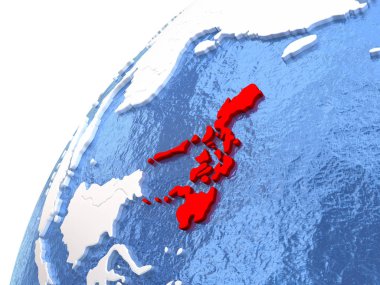 Mavi okyanuslar ile metalik Globe Türkiye