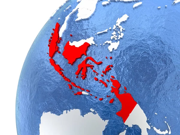 青い海と金属球をインドネシア — ストック写真