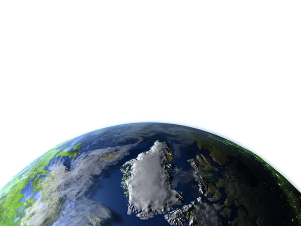 Greenland on planet Earth — Stock Photo, Image