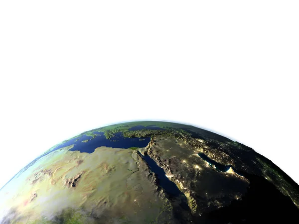 地球上の惑星中東 — ストック写真