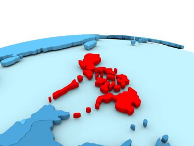 Mavi dünya üzerinde Filipinler
