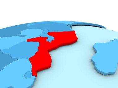Mozambik mavi dünya üzerinde
