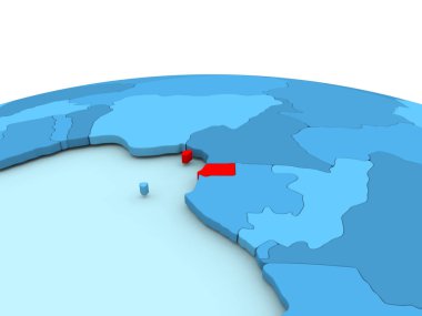 Mavi dünya üzerinde Ekvator Ginesi