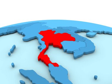 Mavi dünya üzerinde Tayland