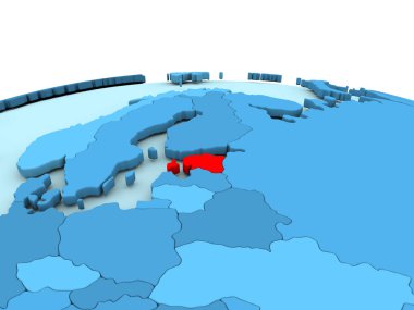 Estonya mavi dünya üzerinde