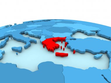 Yunanistan mavi dünya üzerinde