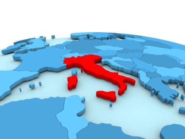 Mavi dünya üzerinde İtalya