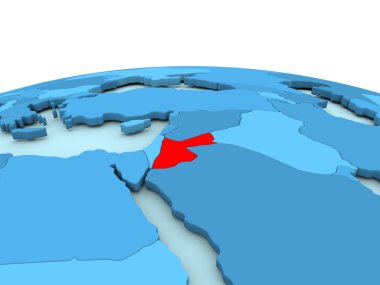 Jordan mavi dünya üzerinde