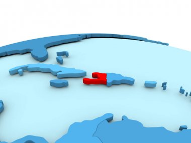 Haiti mavi dünya üzerinde