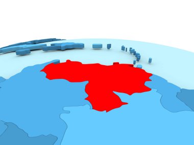 Venezuela mavi dünya üzerinde