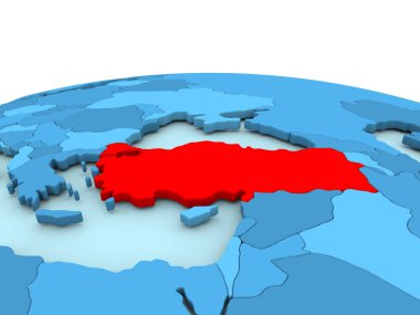 Türkiye'de mavi dünya üzerinde