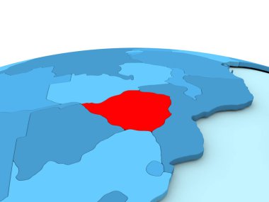 Zimbabve mavi dünya üzerinde