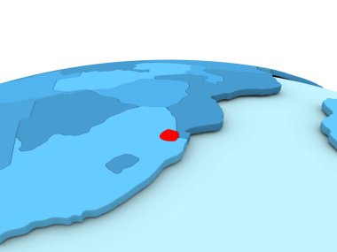 Svaziland mavi dünya üzerinde