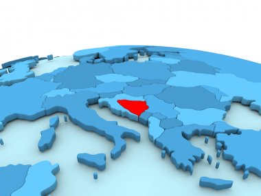 Bosna mavi dünya üzerinde