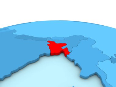 Bangladeş mavi dünya üzerinde