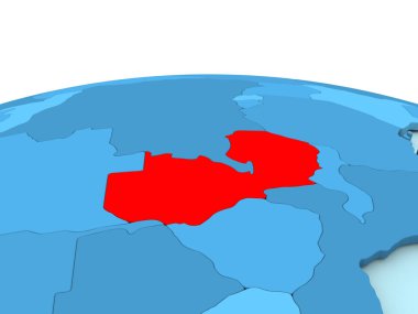 Zambiya mavi dünya üzerinde