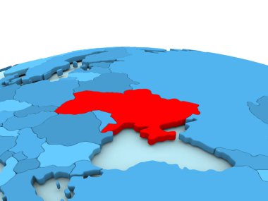 Ukrayna mavi dünya üzerinde
