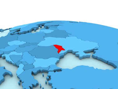 Moldova mavi dünya üzerinde