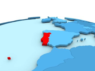 Portekiz mavi dünya üzerinde