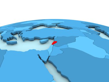 Lübnan mavi dünya üzerinde