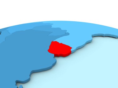 Mavi dünya üzerinde Uruguay