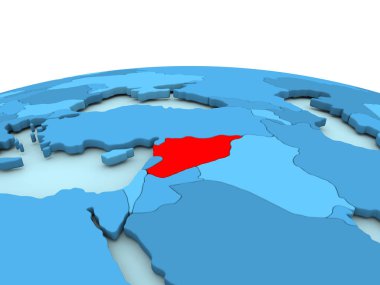 Suriye mavi dünya üzerinde